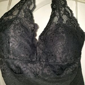 Dark Gray Lace Halter